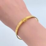 ⁦اسواره ذهب عيار 21 الوزن 7.40 جرام⁩ - الصورة ⁦2⁩