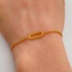 ⁦أسواره ذهب عيار 21 الوزن 1.27 جرام⁩ - الصورة ⁦2⁩