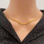 عقد ذهب عيار 21 الوزن 1.70 جرام