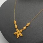 ⁦عقد ذهب عيار 21 وزن 1.80 جرام لمسة ناعمة⁩ - الصورة ⁦3⁩