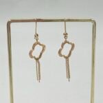 ⁦حلق ذهب عيار 21 الوزن 2.55 جرام⁩ - الصورة ⁦3⁩