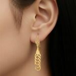 حلق ذهب عيار 21 الوزن 2.85 جرام