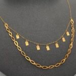 ⁦عقد ذهب عيار 21 الوزن 1.33 جرام⁩ - الصورة ⁦4⁩