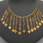 ⁦عقد ذهب عيار 21 الوزن 2.95 جرام⁩ - الصورة ⁦3⁩