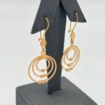 ⁦حلق ذهب عيار 21 الوزن 4.20 جرام⁩ - الصورة ⁦3⁩