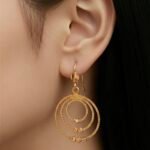 حلق ذهب عيار 21 الوزن 4.20 جرام