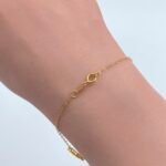 ⁦كف ذهب عيار 21 الوزن 3.70 جرام⁩ - الصورة ⁦2⁩