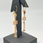 ⁦حلق ذهب عيار 21 الوزن 2.68 جرام⁩ - الصورة ⁦3⁩