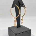 ⁦حلق ذهب عيار 21 الوزن 3.62 جرام⁩ - الصورة ⁦3⁩