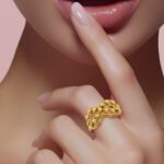 ⁦خاتم دوريكا ذهب عيار 21 وزن 2.38 جرام أناقة جذابة لكل مناسبة⁩ - الصورة ⁦2⁩