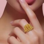 ⁦خاتم دوريكا ذهب عيار 21 الوزن 2.50 جرام⁩ - الصورة ⁦2⁩