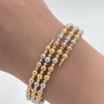 ⁦اسواره مكاس ذهب عيار 18 الوزن 5.05 جرام⁩ - الصورة ⁦2⁩