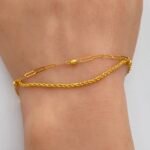 ⁦أسواره ذهب عيار 18 الوزن 1.01 جرام⁩ - الصورة ⁦2⁩