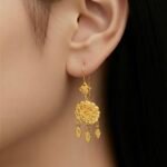 حلق كرسي جابر ذهب عيار 21 الوزن 1.70 جرام