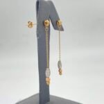 ⁦حلق ذهب عيار 18 الوزن 1.25 جرام⁩ - الصورة ⁦3⁩