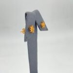 ⁦حلق ذهب عيار 21 الوزن 1.02 جرام⁩ - الصورة ⁦3⁩