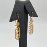 ⁦حلق ذهب عيار 21 الوزن 1.45 جرام⁩ - الصورة ⁦3⁩