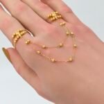 ⁦كف اوتار ذهب عيار 21 الوزن 3.02 جرام⁩ - الصورة ⁦2⁩