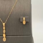 ⁦نصف طقم ذهب عيار 21 الوزن 3.55 جرام⁩ - الصورة ⁦2⁩