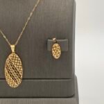 ⁦نصف طقم ذهب عيار 21 الوزن 4.33 جرام⁩ - الصورة ⁦4⁩