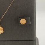 ⁦نصف طقم ذهب عيار 21 الوزن 3.83 جرام⁩ - الصورة ⁦3⁩