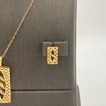 ⁦نصف طقم ذهب عيار 21 الوزن 4.45 جرام⁩ - الصورة ⁦4⁩