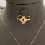 ⁦نصف طقم ذهب عيار 21 الوزن 4.42 جرام⁩ - الصورة ⁦3⁩