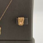 ⁦نصف طقم ذهب عيار 21 الوزن 3.21 جرام⁩ - الصورة ⁦3⁩