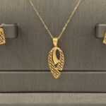 ⁦نصف طقم ذهب عيار 21 الوزن 3.97 جرام⁩ - الصورة ⁦3⁩