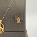 ⁦نصف طقم ذهب عيار 21 الوزن 3.97 جرام⁩ - الصورة ⁦4⁩