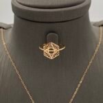 ⁦نصف طقم ذهب عيار 21 الوزن 3 جرام⁩ - الصورة ⁦2⁩