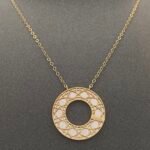 ⁦عقد ديور ذهب عيار 18 الوزن 3.86 جرام⁩ - الصورة ⁦4⁩