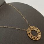 ⁦عقد ديور ذهب عيار 18 الوزن 3.86 جرام⁩ - الصورة ⁦3⁩