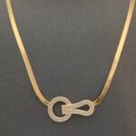 ⁦عقد فلات ذهب عيار 18 الوزن 6.06 جرام⁩ - الصورة ⁦2⁩