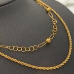 ⁦عقد ذهب عيار 18 الوزن 4.75 جرام⁩ - الصورة ⁦2⁩