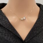 عقد ذهب عيار 18 وزن 1.70 جرام تصميم أنيق