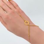 ⁦كف ذهب عيار 21 الوزن 1.41 جرام⁩ - الصورة ⁦3⁩