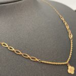 ⁦عقد ذهب عيار 21 وزن 0.95 جرام لمسة أنيقة⁩ - الصورة ⁦4⁩