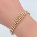 ⁦اسواره مكس ذهب عيار 18 الوزن 3.32 جرام⁩ - الصورة ⁦3⁩