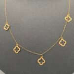 ⁦عقد ذهب عيار 21 الوزن 0.77 جرام⁩ - الصورة ⁦3⁩