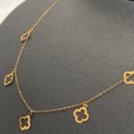 ⁦عقد ذهب عيار 21 الوزن 0.77 جرام⁩ - الصورة ⁦2⁩