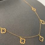 ⁦عقد ذهب عيار 21 الوزن 0.77 جرام⁩ - الصورة ⁦4⁩