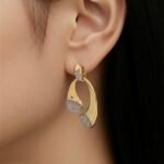 حلق ذهب عيار 18 الوزن 3.54 جرام