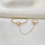 كف اطفال ذهب عيار 18 الوزن 2.17 جرام