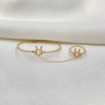 كف اطفال ذهب عيار 18 الوزن 2.77 جرام