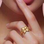 ⁦خاتم ذهب عيار 21 الوزن 1.44 جرام⁩ - الصورة ⁦2⁩