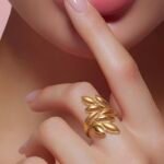 ⁦خاتم ذهب عيار 21 الوزن 3.76 جرام⁩ - الصورة ⁦2⁩