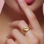 ⁦خاتم ذهب عيار 21 الوزن 1.71 جرام⁩ - الصورة ⁦2⁩