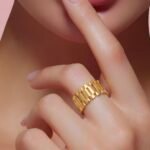 ⁦خاتم ذهب عيار 21 الوزن 3.47 جرام⁩ - الصورة ⁦2⁩