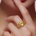 ⁦خاتم ذهب عيار 21 وزن 1.61 جرام لمسة راقية تبرز جمال التفاصيل⁩ - الصورة ⁦2⁩
